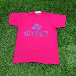 Vintage 1994 Screen-Stars Shirt Womens Medium 19x25 Pink USA